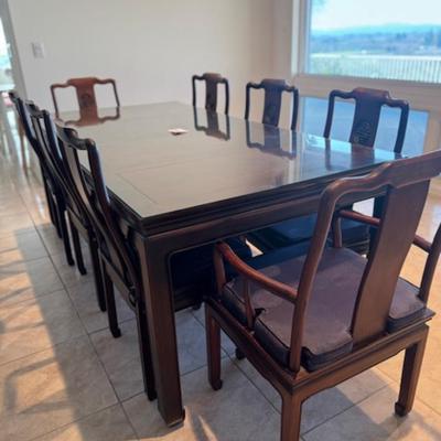 Table and Chairs with Glass Protective top