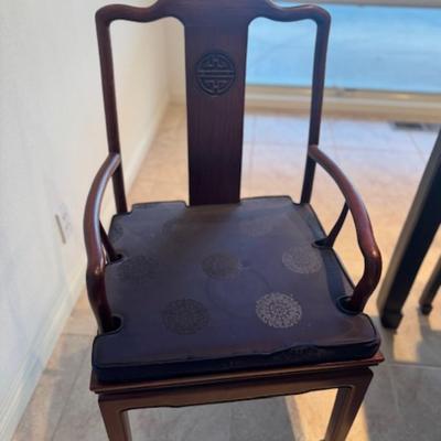 Table and Chairs with Glass Protective top