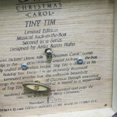 Limited Edition Tiny Tim Musical Jack-In-The-Box With Box