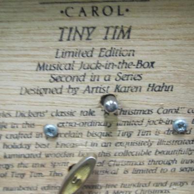 Limited Edition Tiny Tim Musical Jack-In-The-Box With Box
