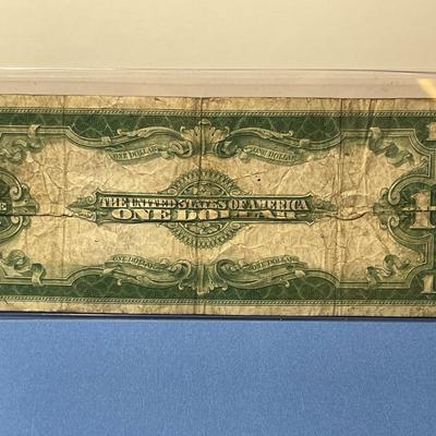 Series of 1923 $1 Horse-blanket Large Sized Silver Certificate Heavily Circulated Condition as Pictured. FREE DOMESTIC SHIPPING.