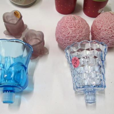 Assortment Of Candle Holders & Candles