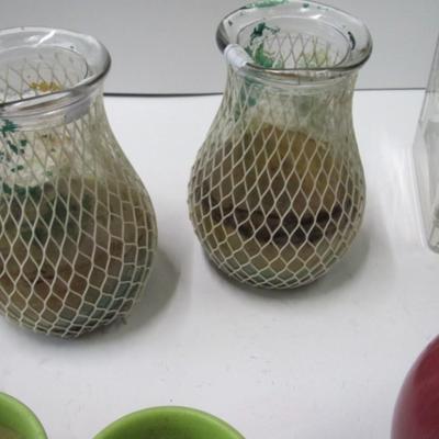 Assortment Of Candle Holders & Candles
