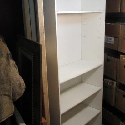 Adjustable White Shelving Unit Approx 28 3/4" x 12" 70 1/2"