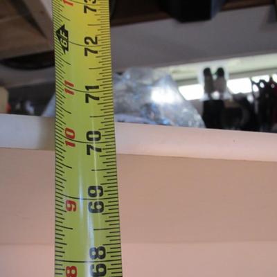 Adjustable White Shelving Unit Approx 28 3/4" x 12" 70 1/2"