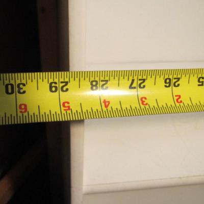Adjustable White Shelving Unit Approx 28 3/4" x 12" 70 1/2"