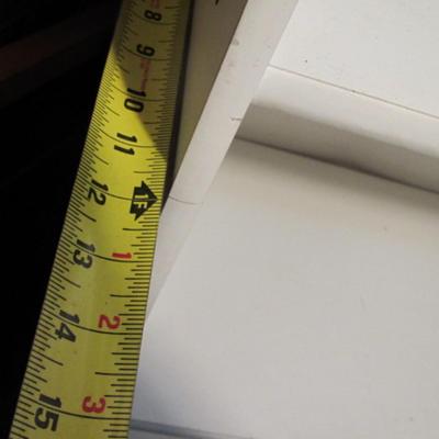 Adjustable White Shelving Unit Approx 28 3/4" x 12" 70 1/2"