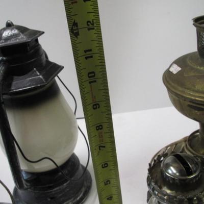 Assortment Of Oil & Electric & Battery Operated Lanterns