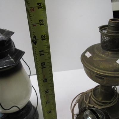 Assortment Of Oil & Electric & Battery Operated Lanterns