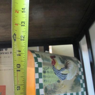 Home Decor Items Table Top Rooster Mail Box Recipe Card Holders