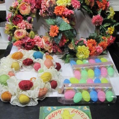 Happy Easter Book By Kurt Wiese Spring/Easter Wreaths Egg String Lights