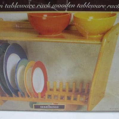 Home Trends Modern Wooden Tableware Rack