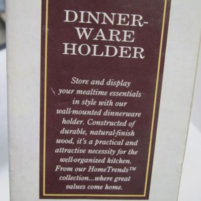 Home Trends Modern Wooden Tableware Rack