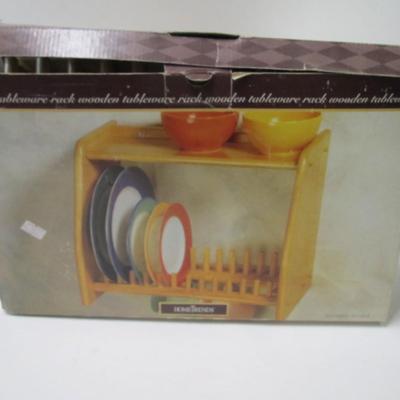 Home Trends Modern Wooden Tableware Rack