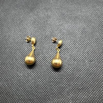 14kt Gold Tear Drop Earrings