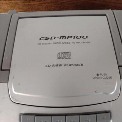AIWA Portable CD/Cassette Player- Model CSD-MP100