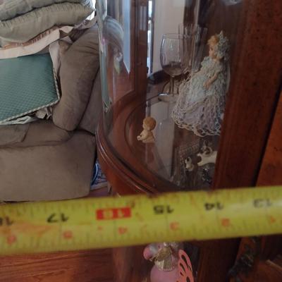 Glass Front Curio Cabinet- Approx 39" x 16" x 70" Tall (No Contents)