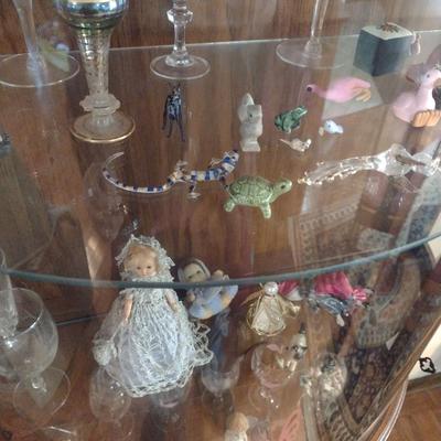 Glass Front Curio Cabinet- Approx 39" x 16" x 70" Tall (No Contents)