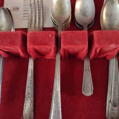 Assorted Flatware- Community and Rogers- Approx 53 Pieces- Storage Box Included