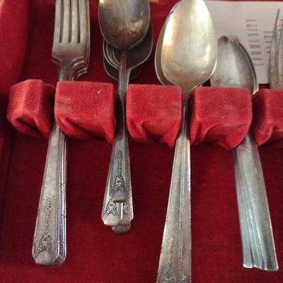 Assorted Flatware- Community and Rogers- Approx 53 Pieces- Storage Box Included