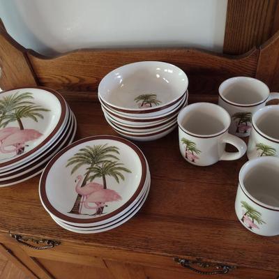 Flamingo Pattern Totally Today China- 16 Pieces