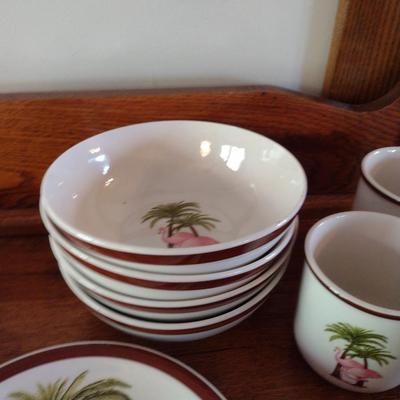 Flamingo Pattern Totally Today China- 16 Pieces