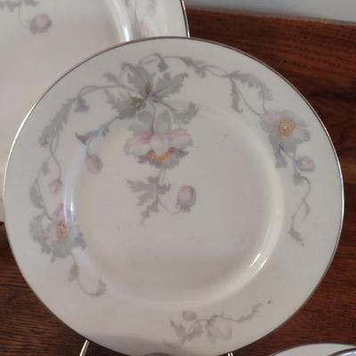 Warwick 'Silver Poppy' China- Approx 65 Pieces