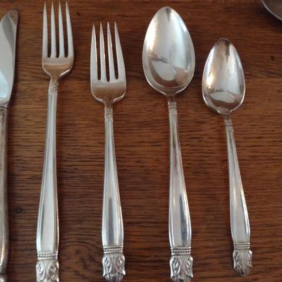 Holmes & Edwards 'Danish Princess' Silver Plated Flatware- Approx 58 Pieces