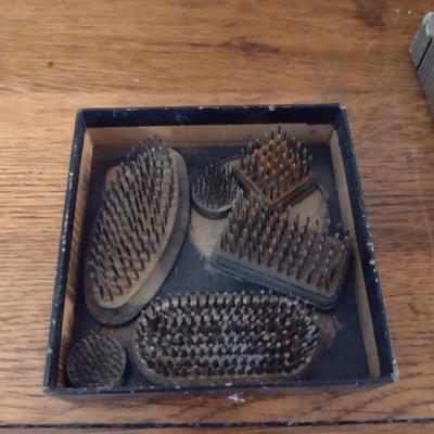 Collection of Metal Flower Frogs