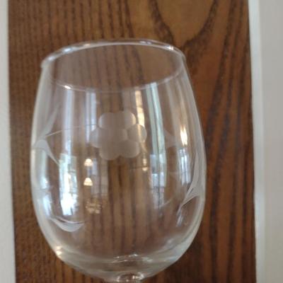 Etched Stemware- 6 Pieces