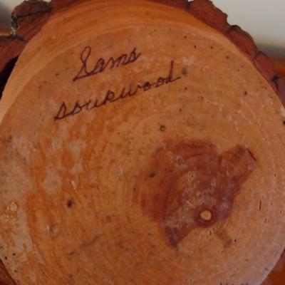 Natural Hand Turned Sourwood Vase- Approx 6" Tall