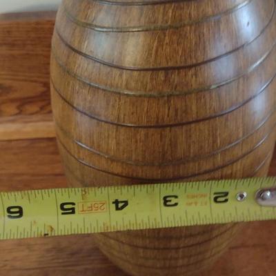 Ceramic Vase with Thread Design- Approx 12" Tall