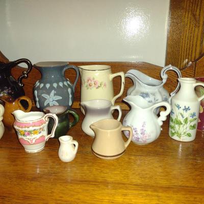Collection of Small Pottery/Ceramic Jugs and Pitchers