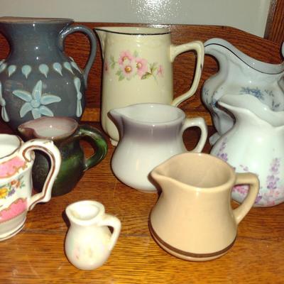 Collection of Small Pottery/Ceramic Jugs and Pitchers