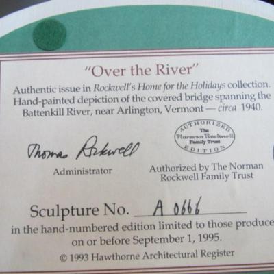 1990's Norman Rockwell Hand Painted Collection & Lighted Christmas House