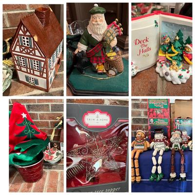 Lot of Christmas Decorations Collectibles