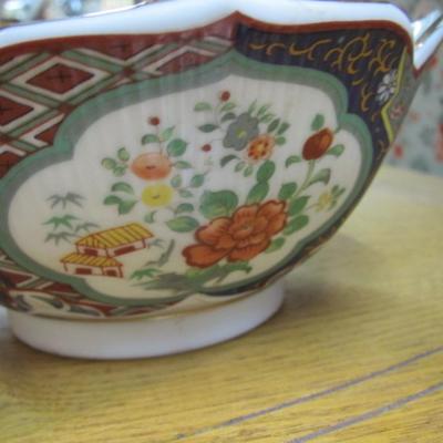 Greek Ashtray Imari Ware Bowl Clear Glass Heart Trinket Dish 4 Leaf Clover Candy Dish Vintage Marigold Depressing Glass Iris &...
