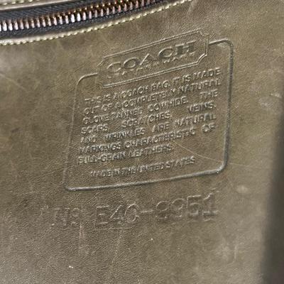 Rare Green Leather Vintage Coach Crossbody Bag Purse