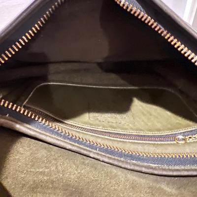 Rare Green Leather Vintage Coach Crossbody Bag Purse