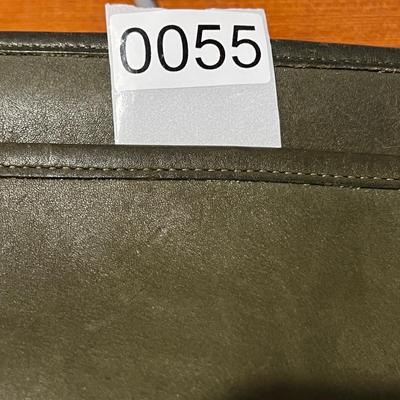 Rare Green Leather Vintage Coach Crossbody Bag Purse