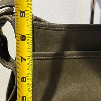 Rare Green Leather Vintage Coach Crossbody Bag Purse