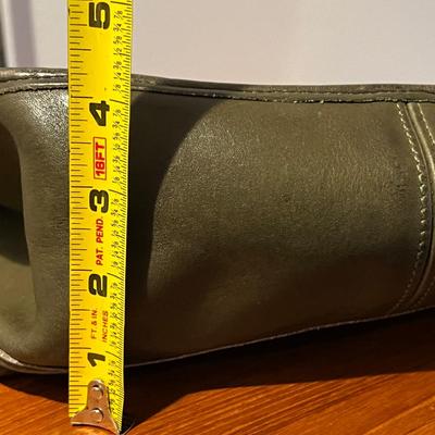 Rare Green Leather Vintage Coach Crossbody Bag Purse