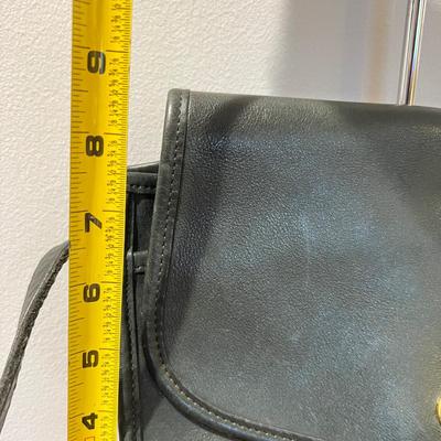 Rare Green Vintage Leather Coach Crossbody Bag Purse