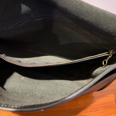 Rare Green Vintage Leather Coach Crossbody Bag Purse