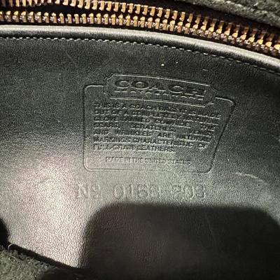 Rare Green Vintage Leather Coach Crossbody Bag Purse