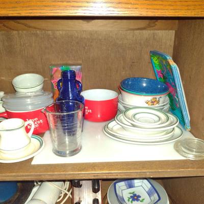 Collection of Kitchen Ware- Dinnerware, Small Appliances, Storage Containers, etc.
