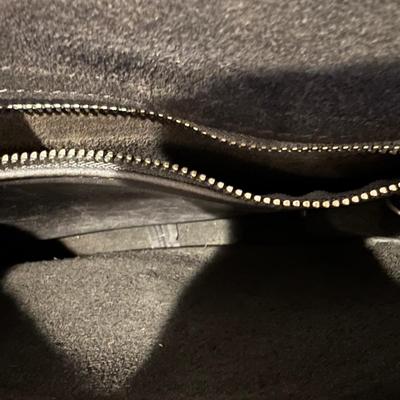 Vintage Coach Gray Leather "Willis" Top Handle Crossbody Bag Purse