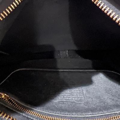 Vintage Black Leather Coach Bag Purse Crossbody
