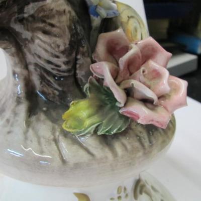 Capodimonte Love Doves 18" Large Italian Porcelain Figurine Statue
