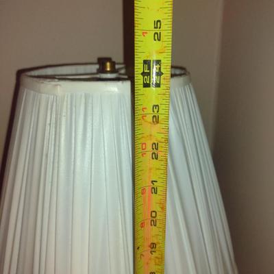 Vintage Ginger Jar Style Table Top Lamp with Shade- Approx 24" Tall